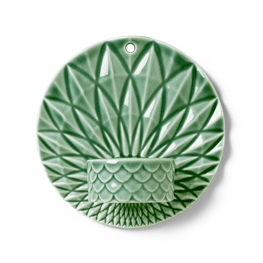 Pipanell Votive Scales væglysestage - grøn